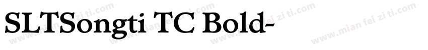 SLTSongti TC Bold字体转换